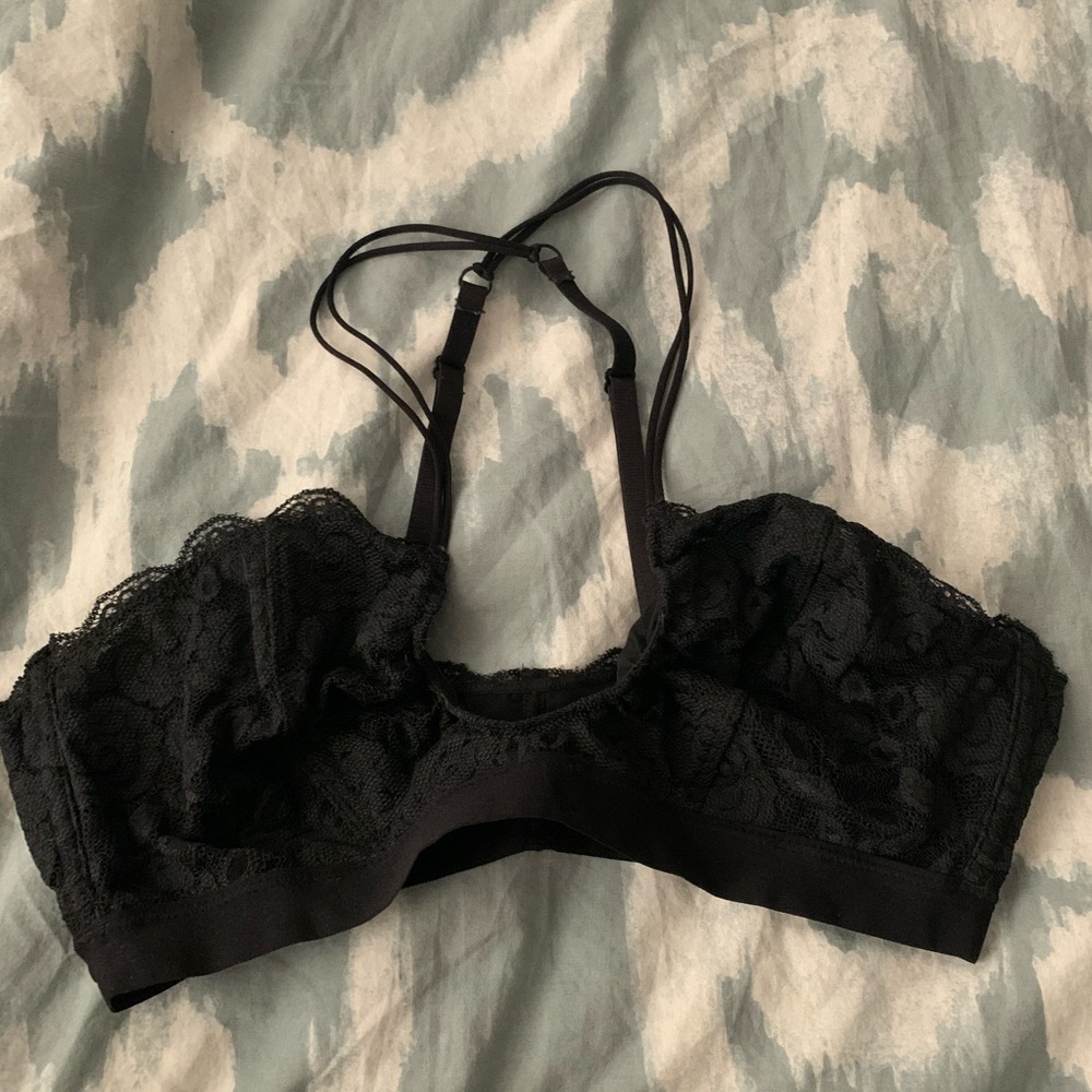 FREE PEOPLE lace low U neck bralette